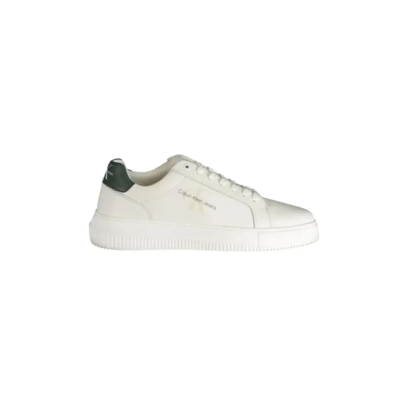 Calvin Klein Sneakers Uomo Bianche con Stampa Logo