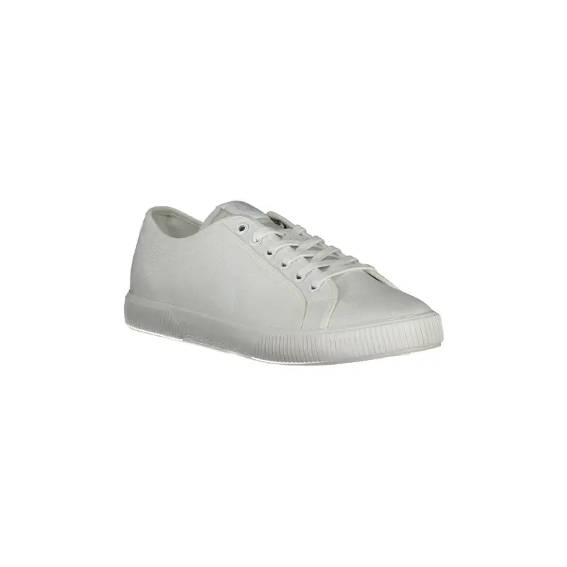 Calvin Klein Sneakers Uomo Bianche con Stampa Logo miniatura 3