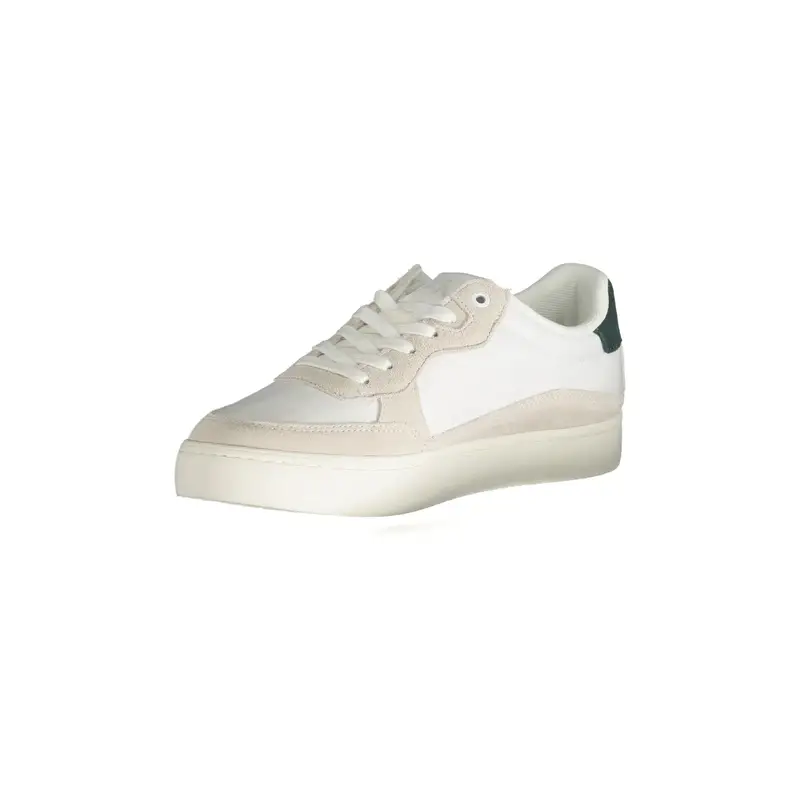 Calvin Klein Sneakers Uomo Bianche con Stampa Logo miniatura 3