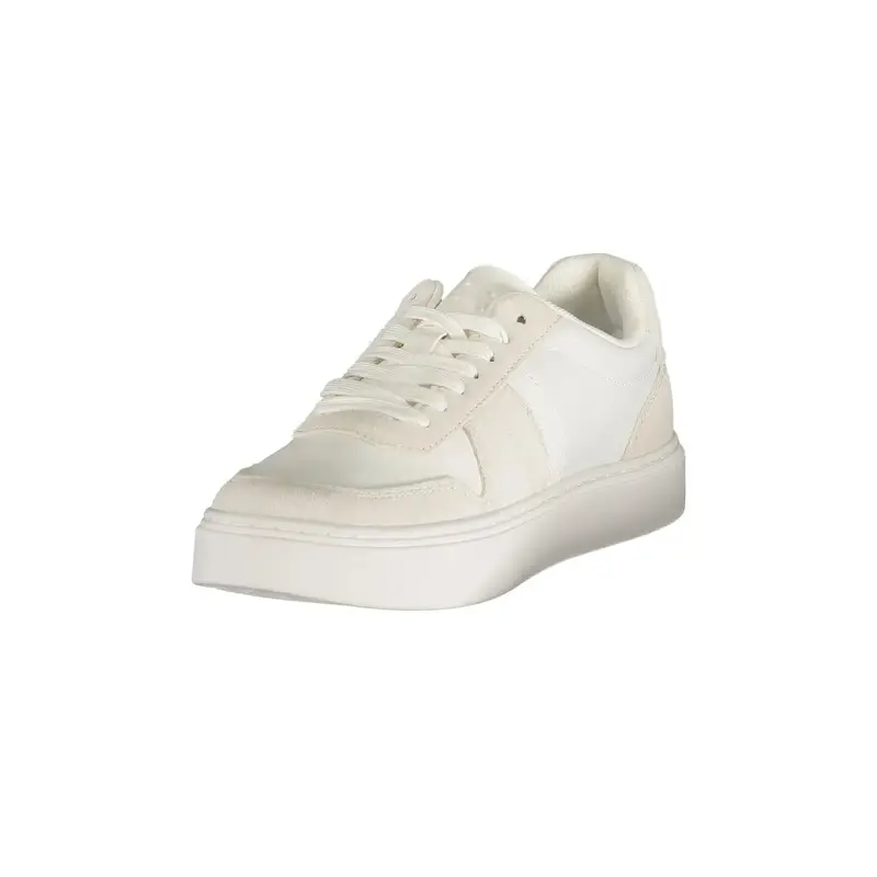 Sneakers Uomo Bianche Stampa Logo Bianco miniatura 3