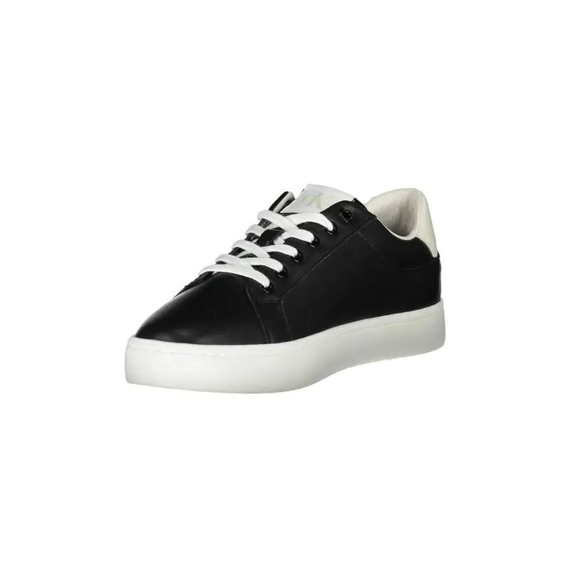 Calvin Klein Sneakers Uomo Nero con Stampa Logo miniatura 3