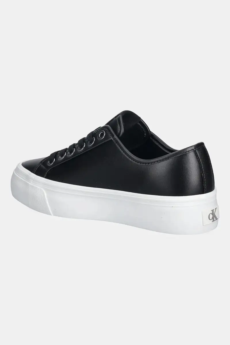 sneakers VULC FLATF LACE UP LTH CK colore marrone YW0YW01932 Nero miniatura 3