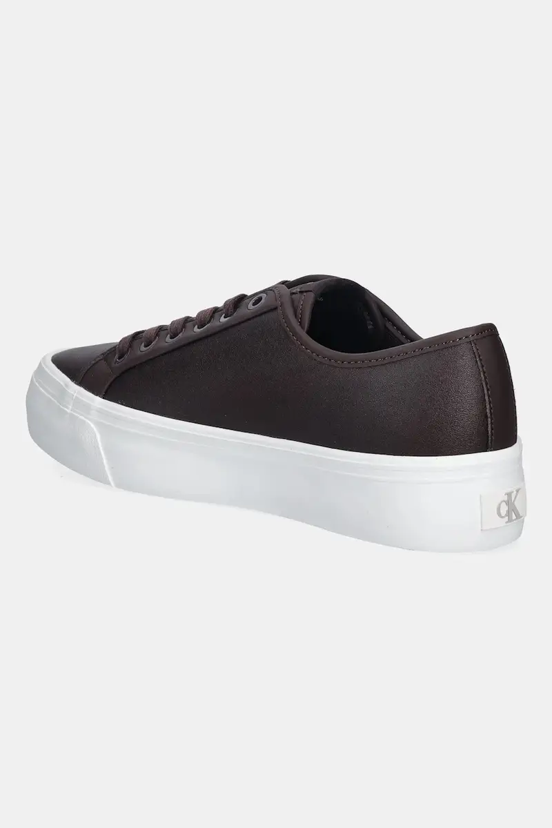 sneakers VULC FLATF LACE UP LTH CK donna colore marrone YW0YW01932 miniatura 3