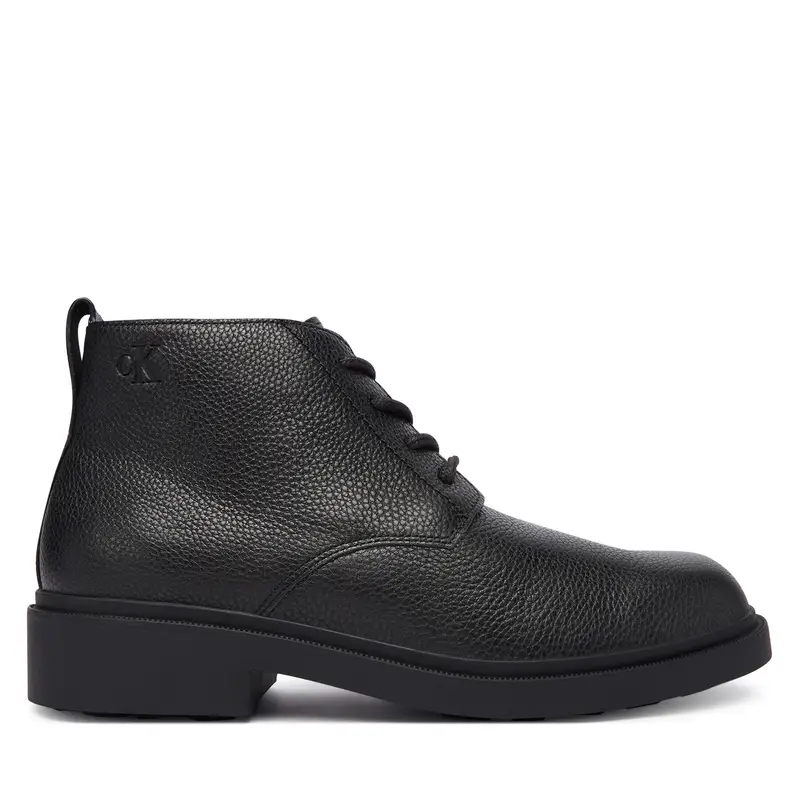 Stivaletti Calvin Klein Dress Lug Desert Boot Lth YM0YM01427 Nero