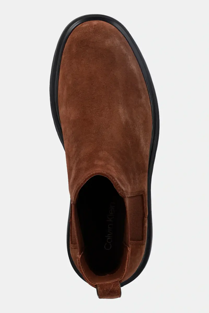 Calvin Klein Stivaletti Chelsea Uomo Marrone 3250501 miniatura 4
