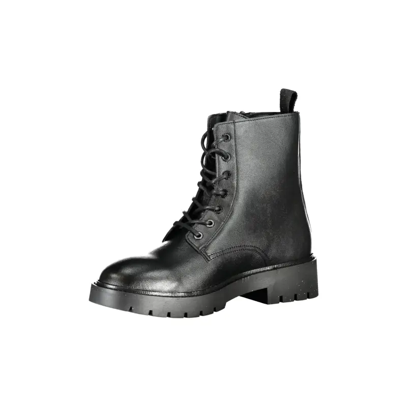 Stivaletti Uomo Neri con Lacci e Zip Laterale / Nero miniatura 3
