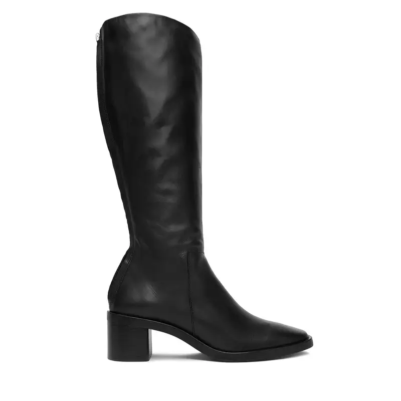Stivali Calvin Klein Block Heel Knee Boot Lth HW0HW02812 Nero