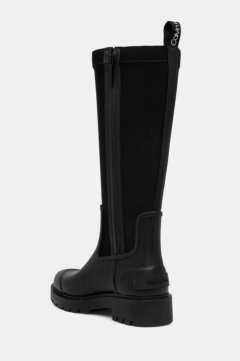 stivali di gomma HIGH RAINBOOT NEOPRENE donna colore nero YW0YW02002 miniatura 3