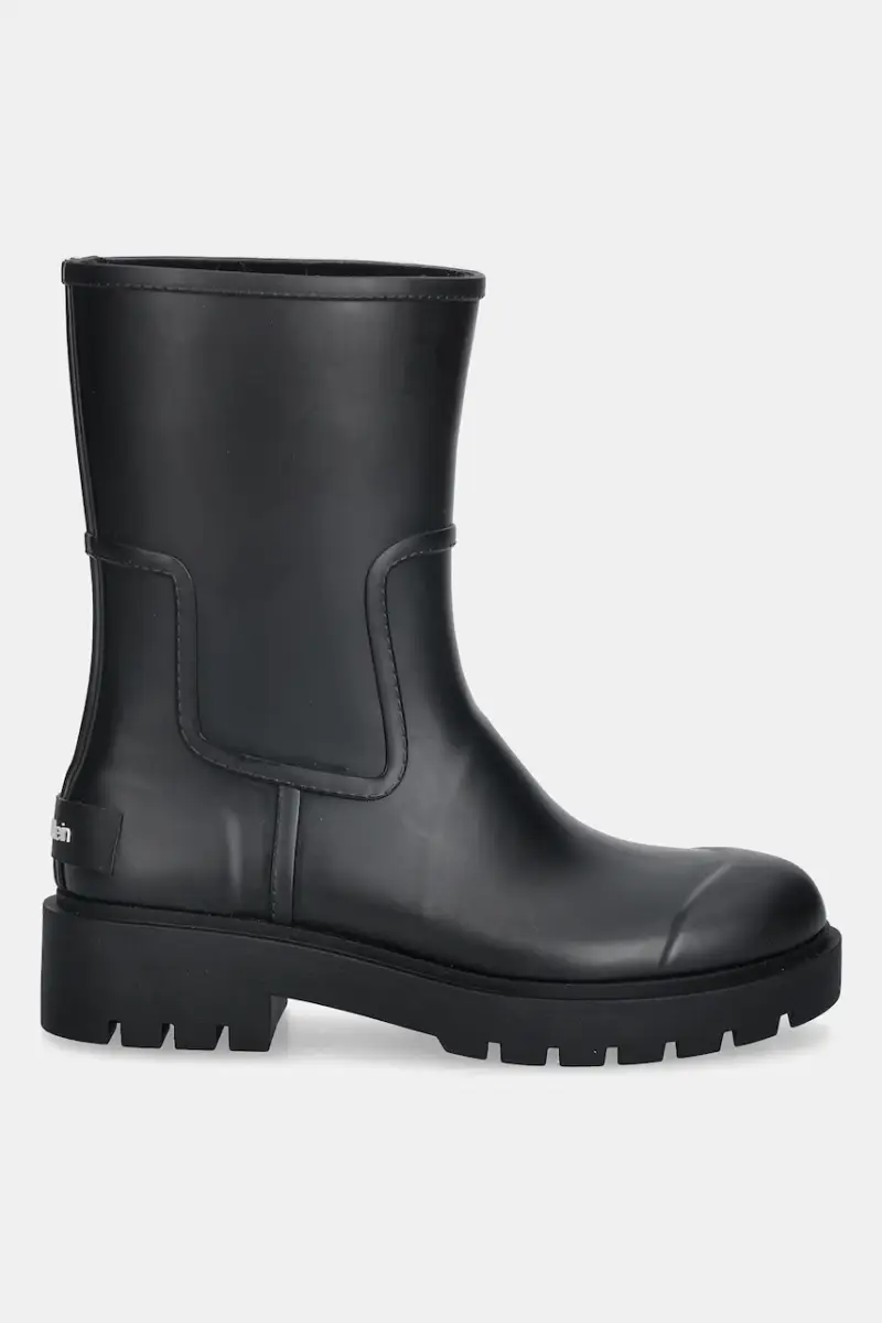 stivali di gomma MID RAINBOOT RUBBER donna colore nero YW0YW02004 miniatura 2