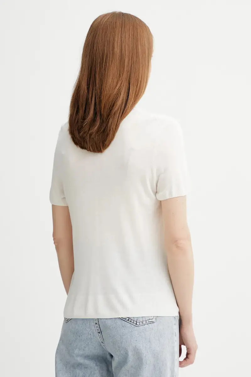 Calvin Klein T-shirt Donna Beige 3123400 miniatura 3