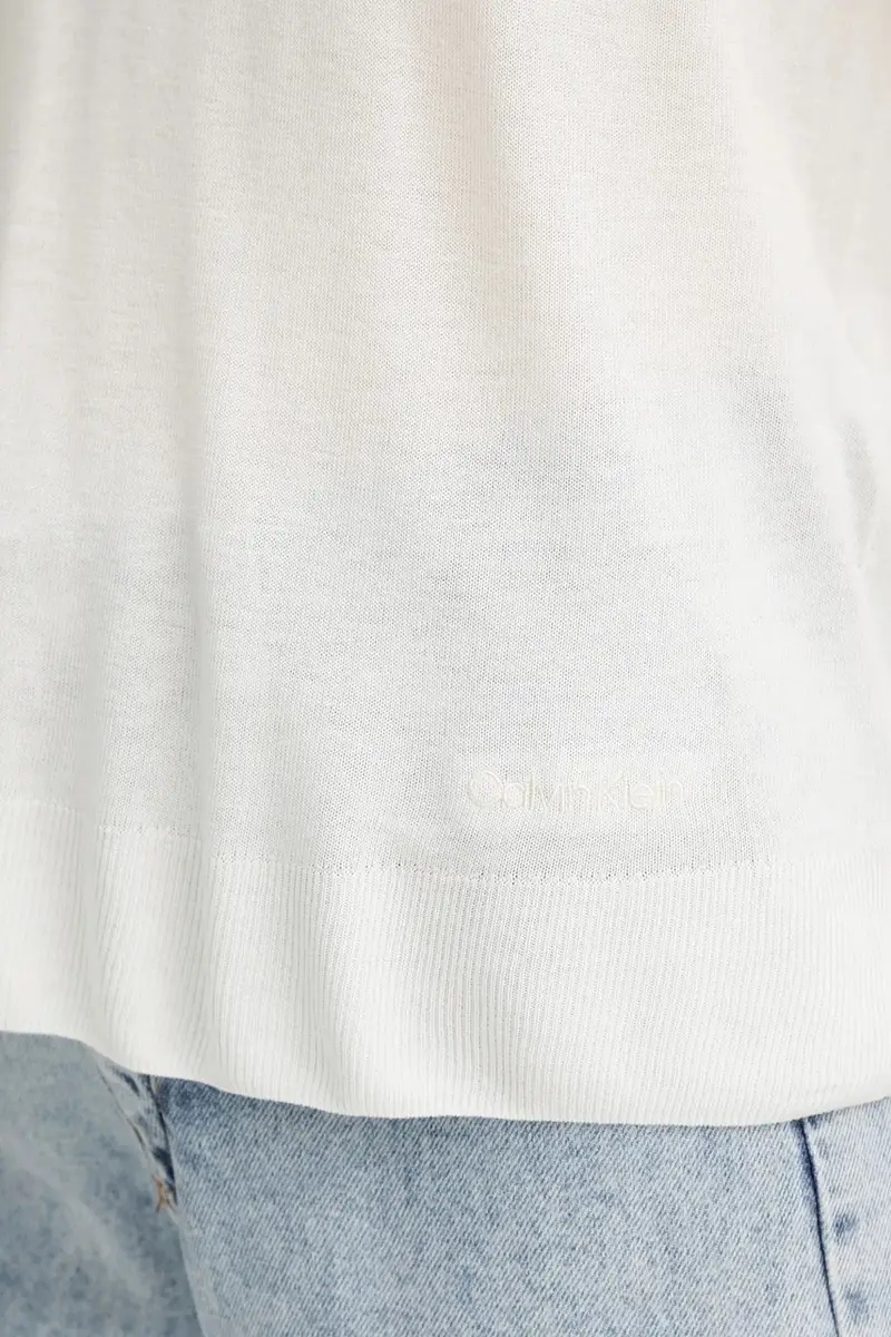 Calvin Klein T-shirt Donna Beige 3123400 miniatura 5