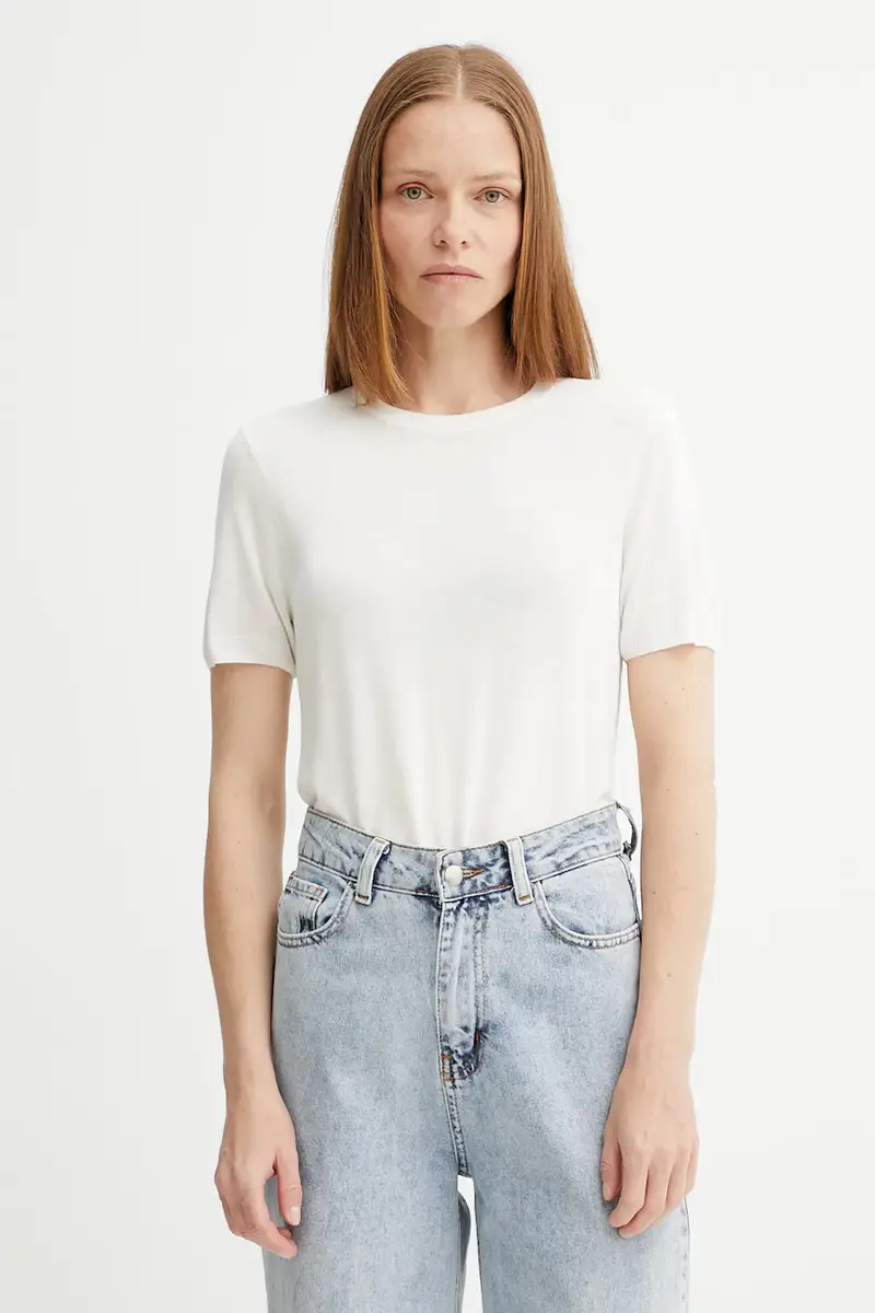 Calvin Klein T-shirt Donna Beige 3123400