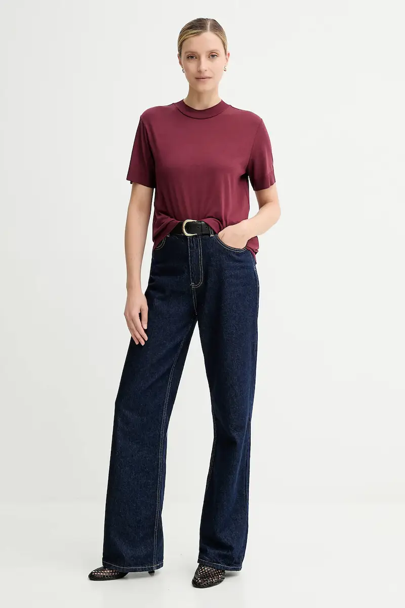 Calvin Klein T-shirt Donna Beige 3597200 miniatura 2