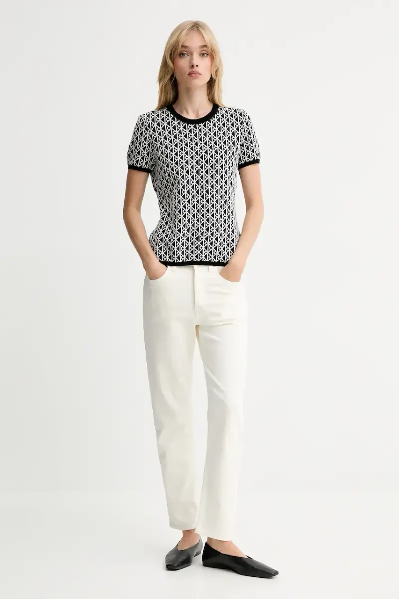 Calvin Klein T-shirt Donna Bianco 3577945 miniatura 2