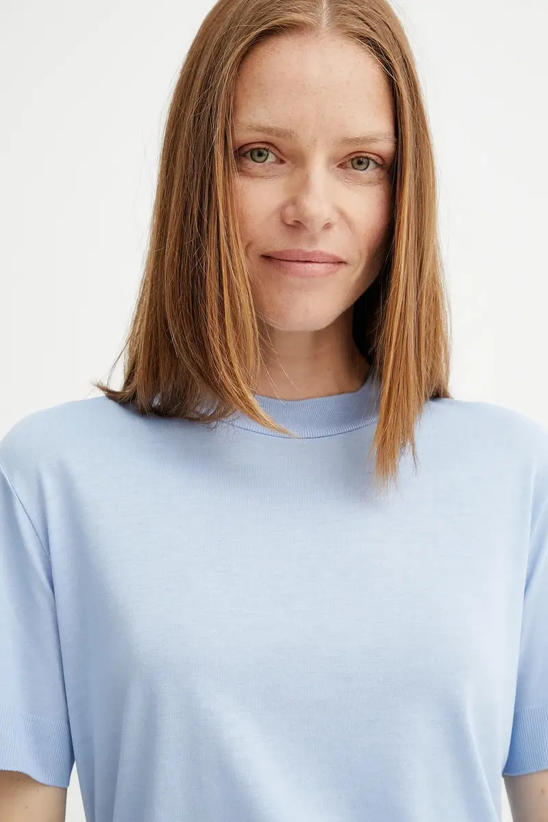 Calvin Klein T-shirt Donna Blu 3132654 miniatura 4