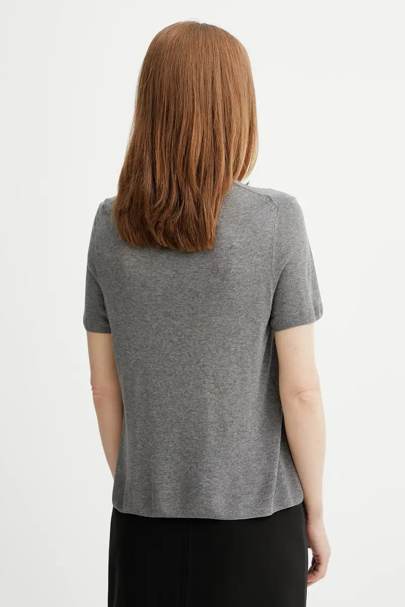 Calvin Klein T-shirt Donna Grigio 3137822 miniatura 3