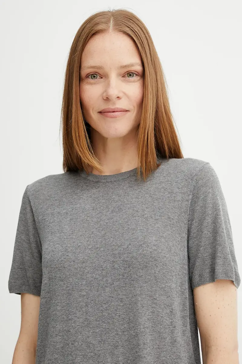 Calvin Klein T-shirt Donna Grigio 3137822 miniatura 4