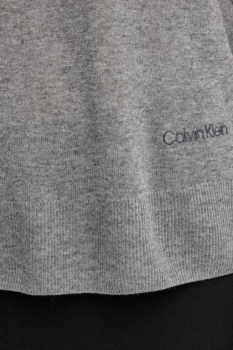 Calvin Klein T-shirt Donna Grigio 3137822 miniatura 5