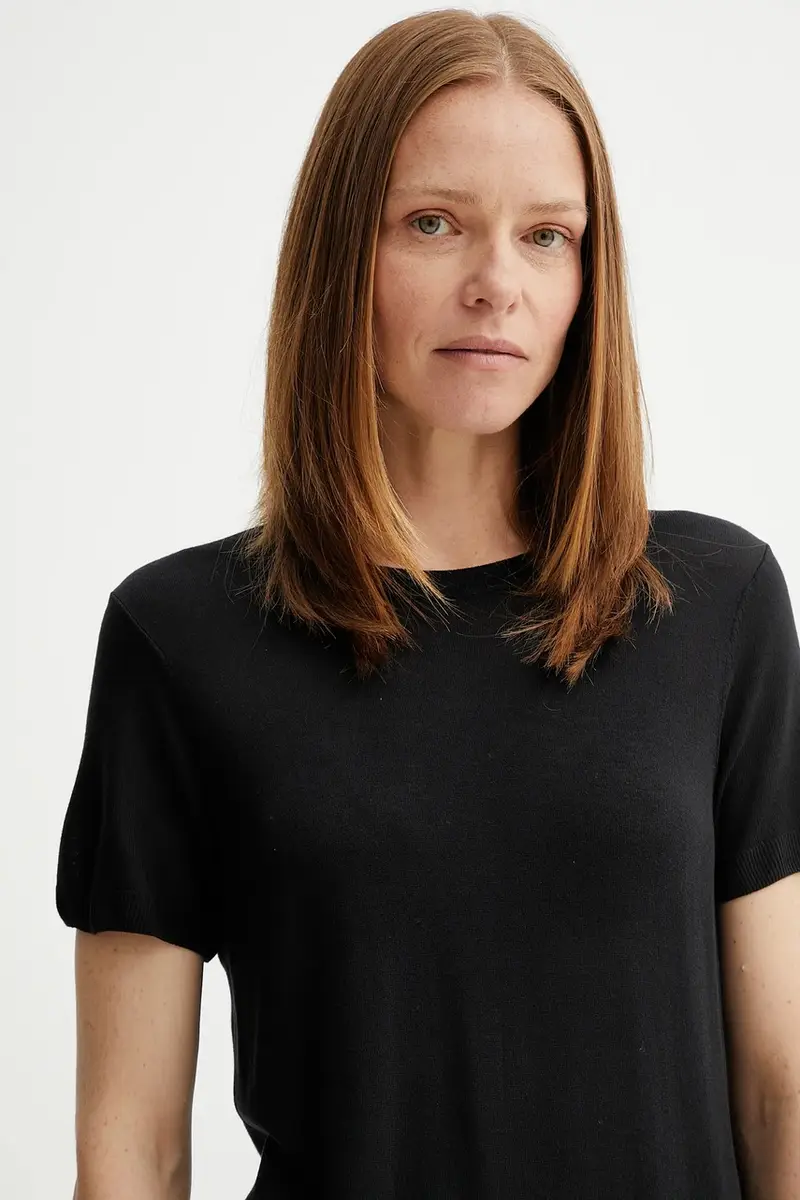 Calvin Klein T-shirt Donna Nero 3152174 miniatura 4