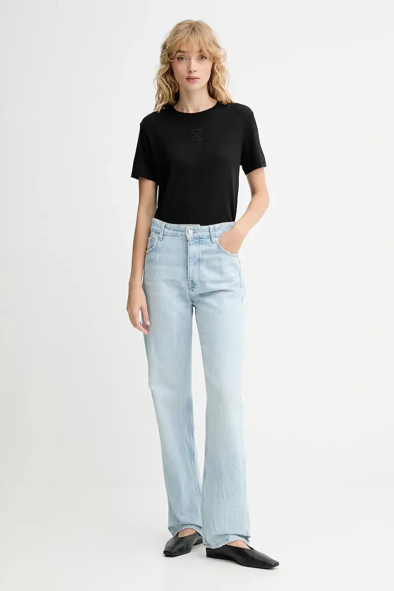 Calvin Klein T-shirt Donna Nero 3153295 miniatura 2