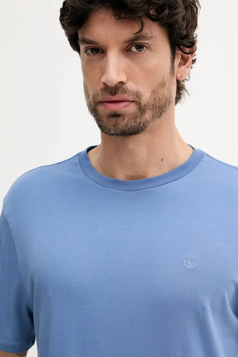 Calvin Klein T-shirt Uomo Blu 3313308 miniatura 3