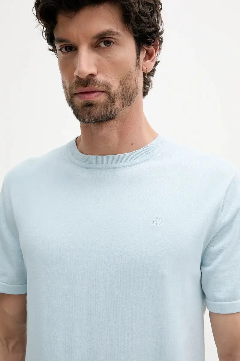 Calvin Klein T-shirt Uomo Blu 3580593 miniatura 4