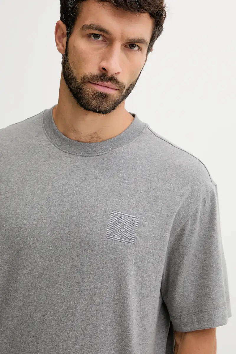 Calvin Klein T-shirt Uomo Grigio 3610686 miniatura 3