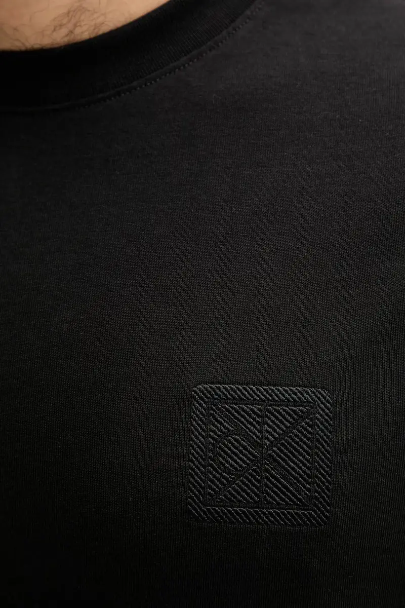 Calvin Klein T-shirt Uomo Nero 3644742 miniatura 4