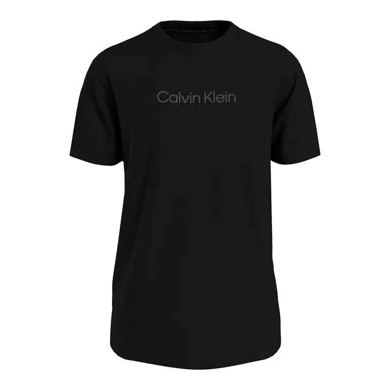 T-Shirt Logo Centrale Nero Uomo S