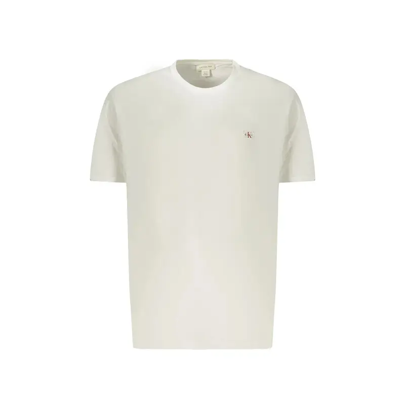 T-Shirt Maniche Corte Uomo Bianca Logo Bianco