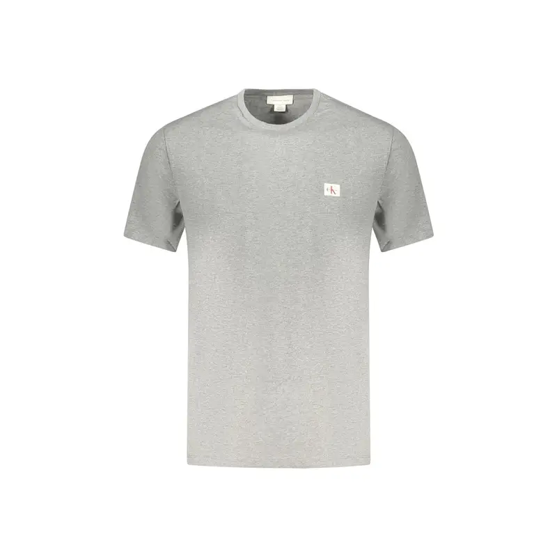 T-Shirt Maniche Corte Uomo Grigia Logo Grigio