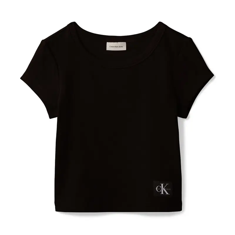 T-Shirt Scollo Ampio Nero Donna XS