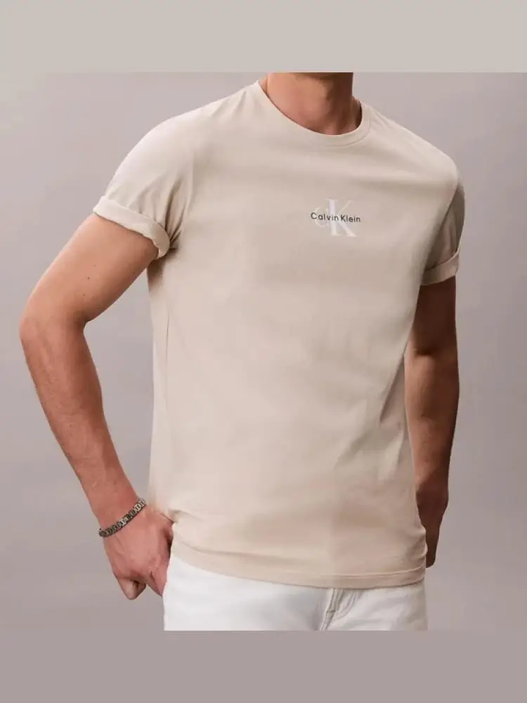 Calvin Klein T-shirt Uomo Beige 4369930