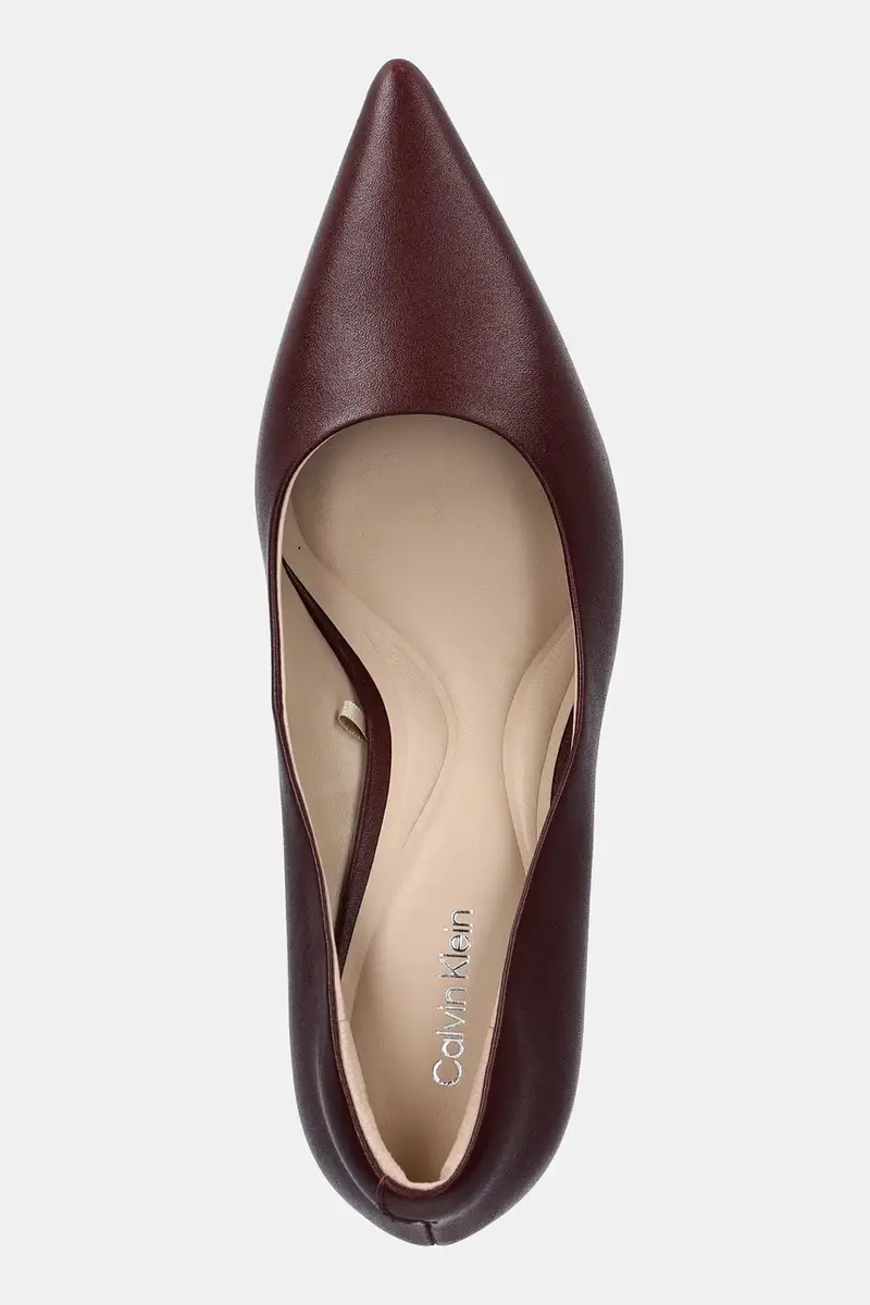 tacchi in pelle ESS STILETTO 70 colore granata HW0HW02607 miniatura 4