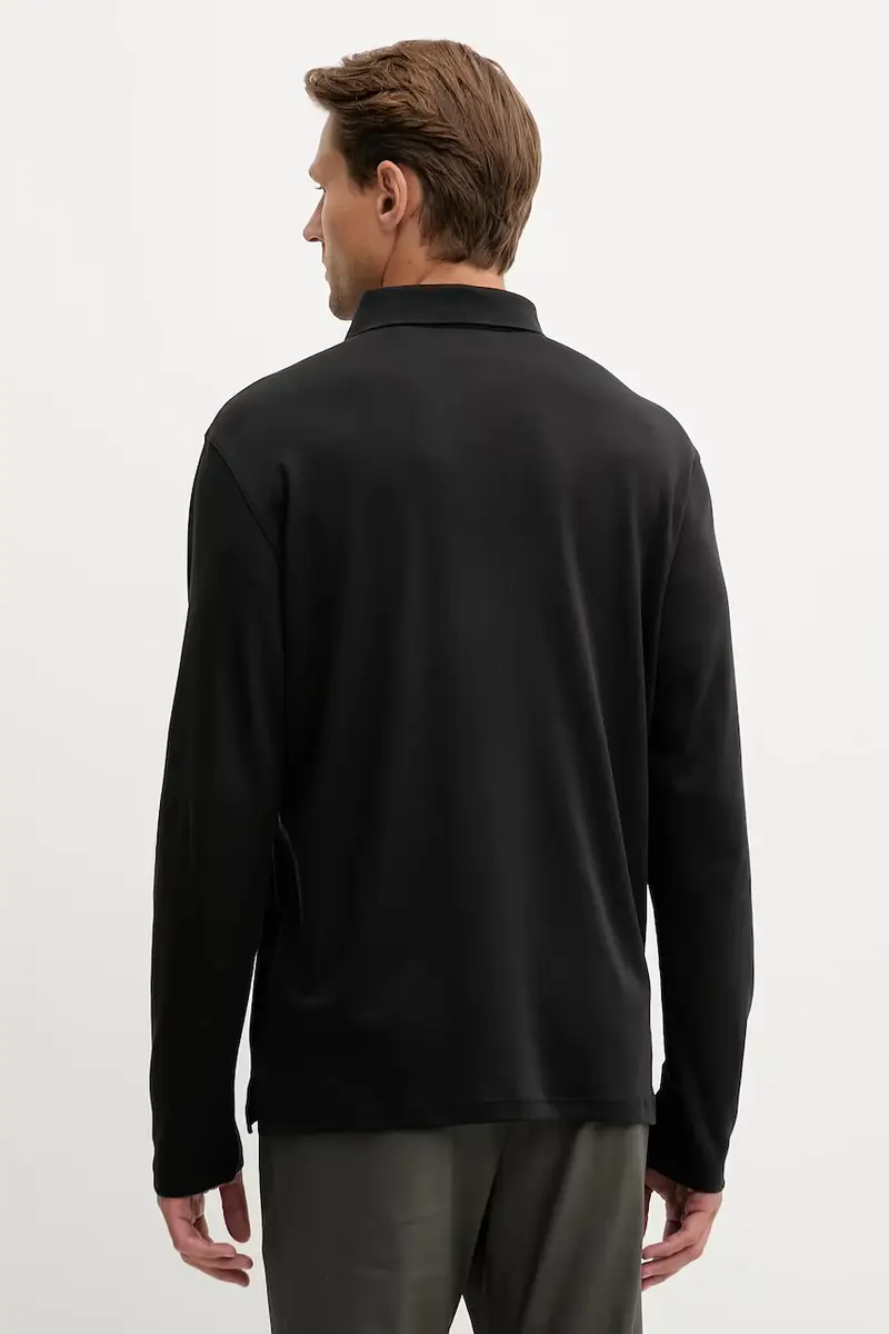 top a maniche lunghe in cotone colore nero LV040EM909 miniatura 3