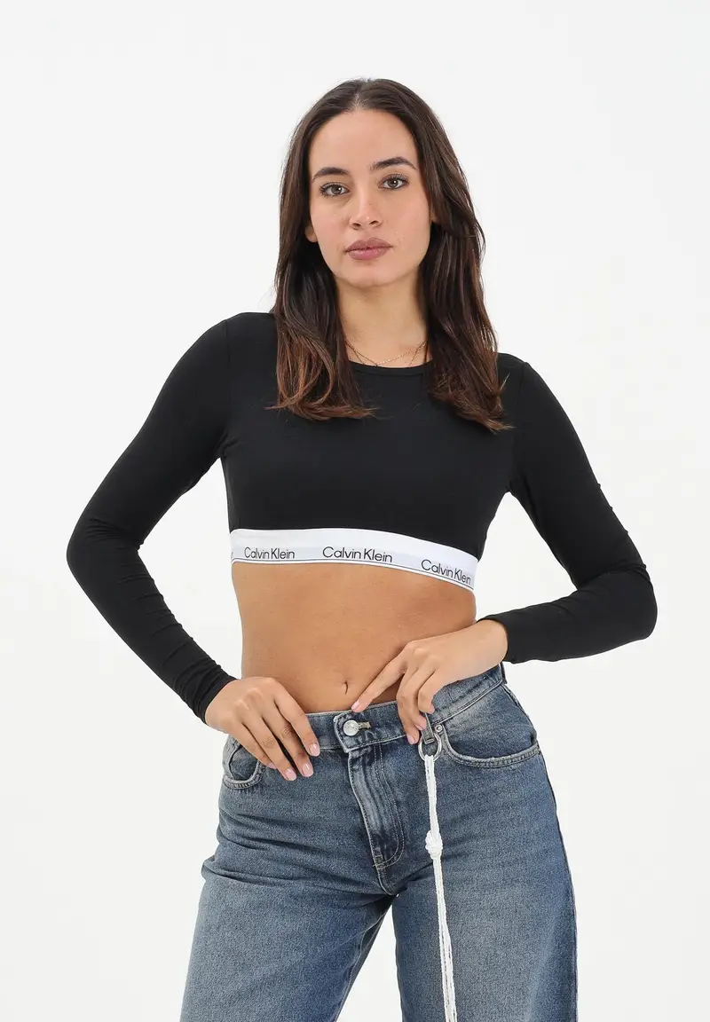 Calvin Klein Top Donna Nero 2910854 miniatura 2