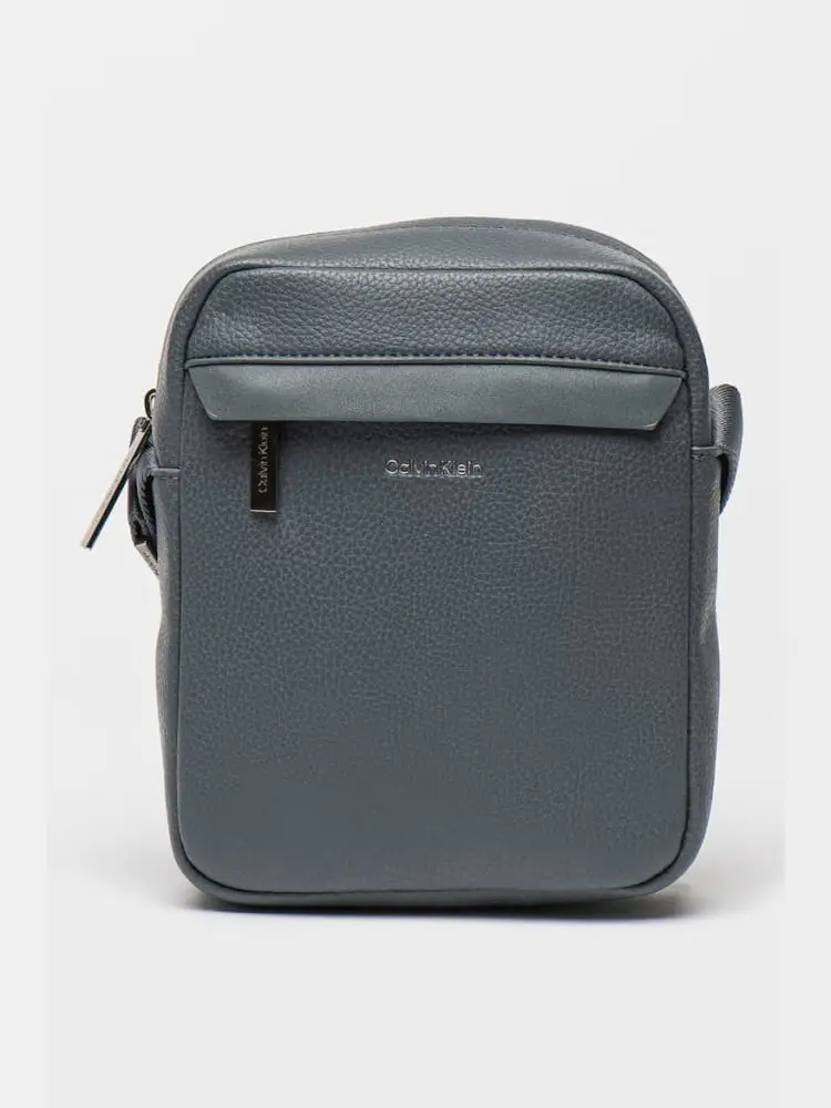 tracolla grigia uomo mini logo