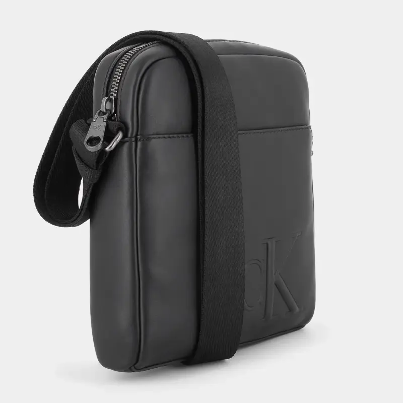 Tracolle Calvin Klein da Uomo, nero miniatura 2