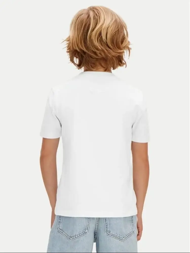 tshirt bianca bambino maxi logo miniatura 2