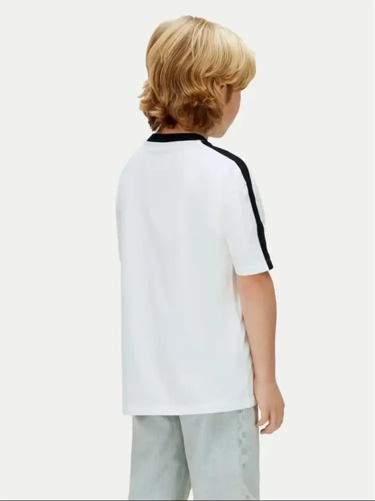 tshirt bianca bambino maxi logo miniatura 2