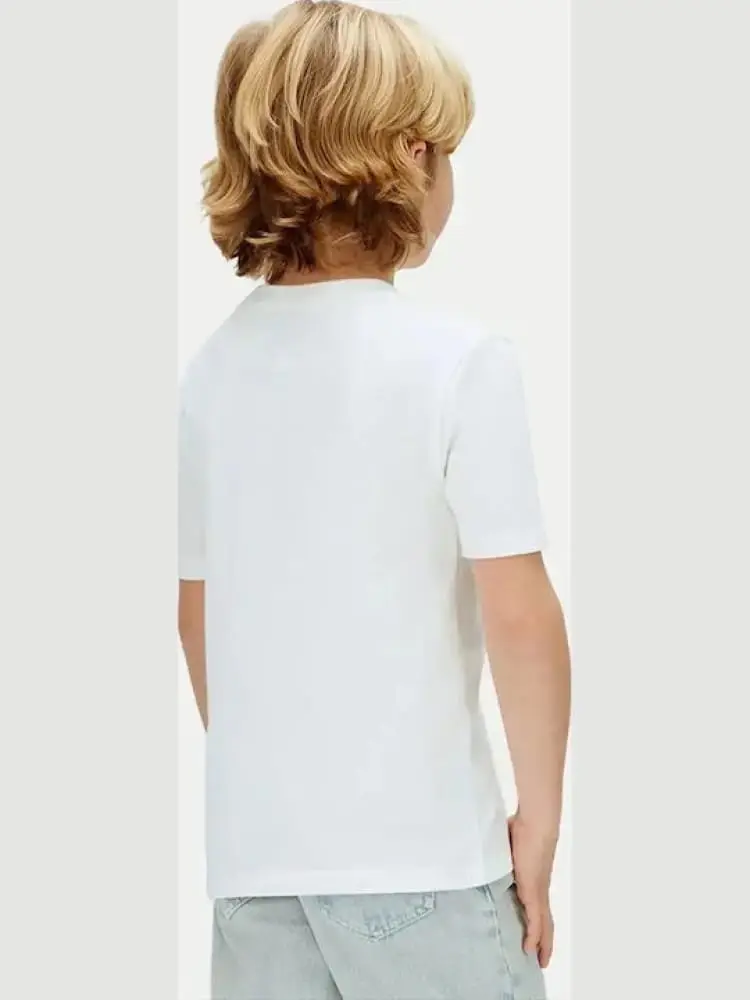 tshirt bianca bambino maxi logo miniatura 2