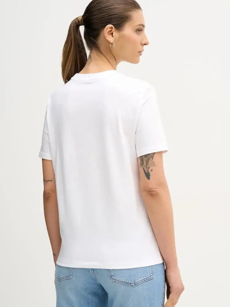 tshirt bianca donna maxi logo miniatura 2