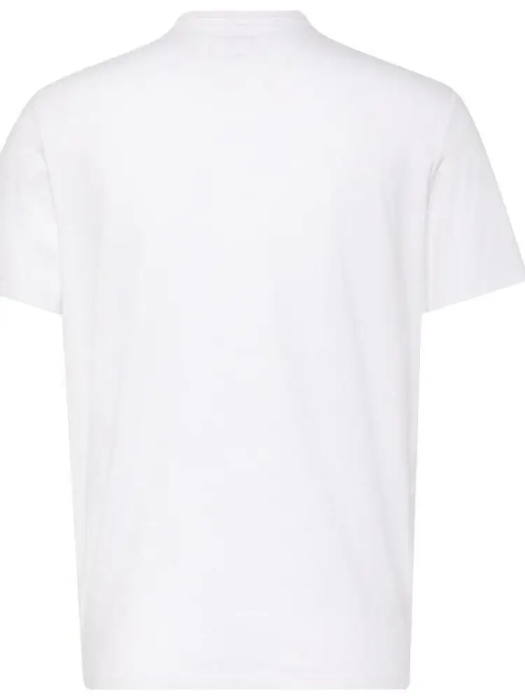 tshirt bianca uomo in cotone logo lettering multicolor miniatura 3