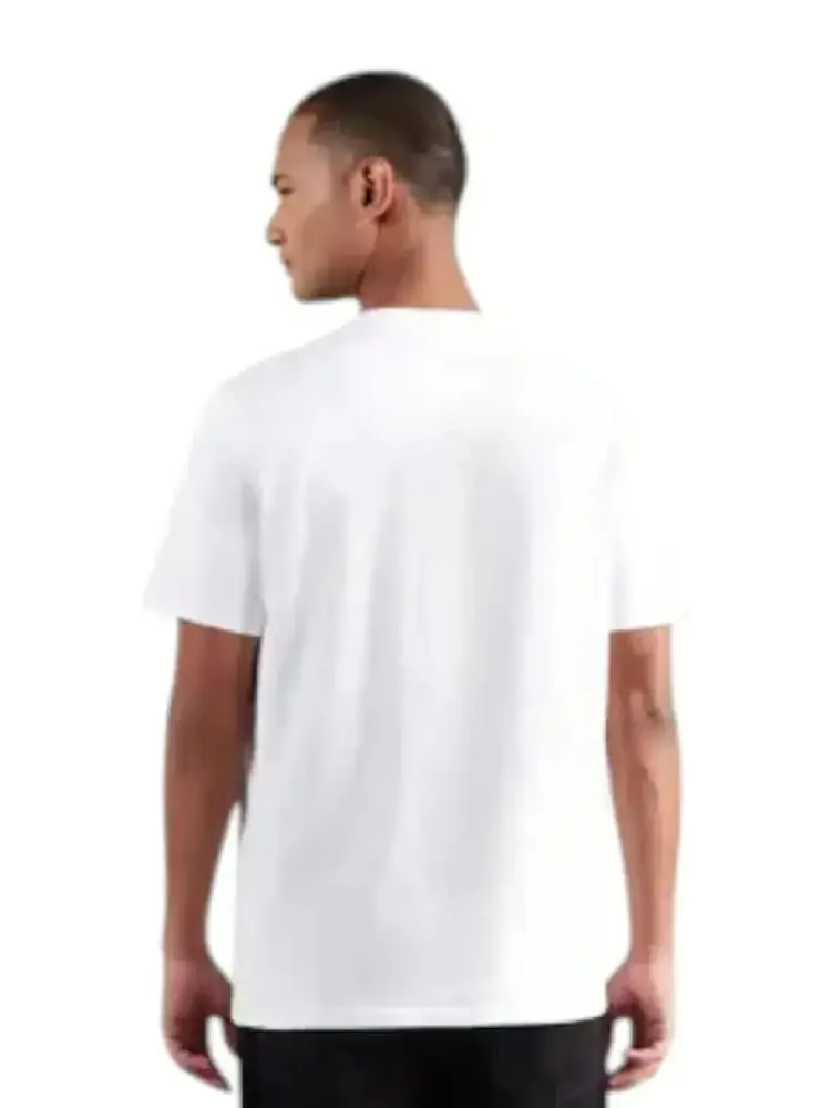 tshirt bianca uomo micro logo miniatura 2