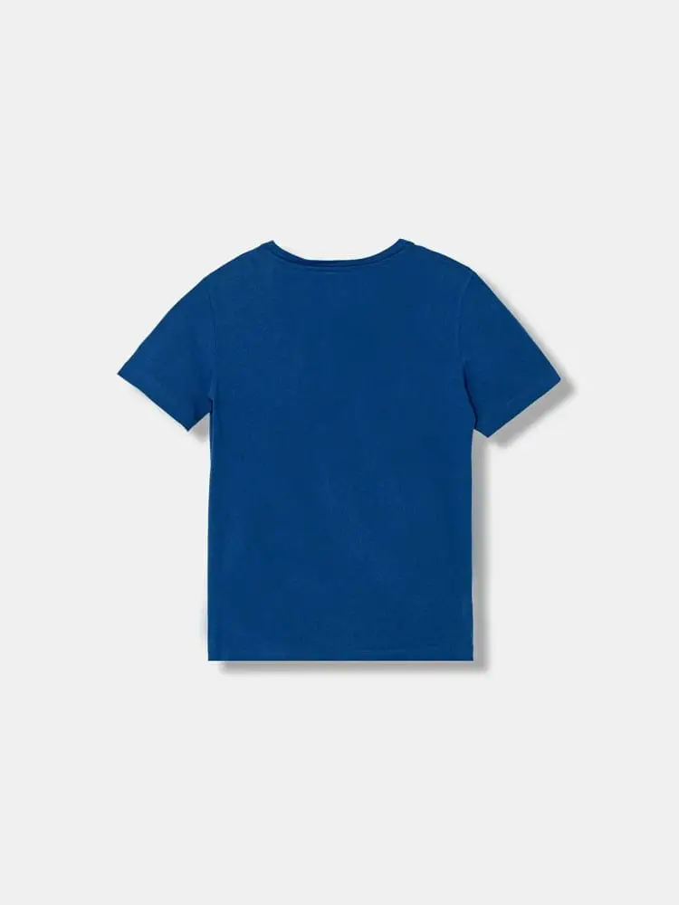 tshirt blu bambino con logo miniatura 2