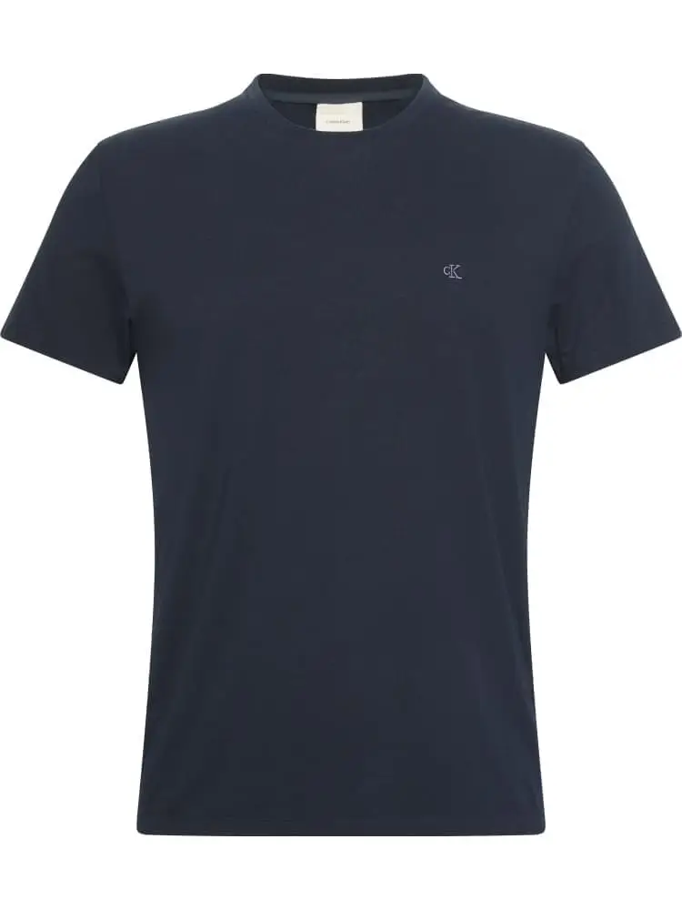 tshirt blu navy uomo con logo