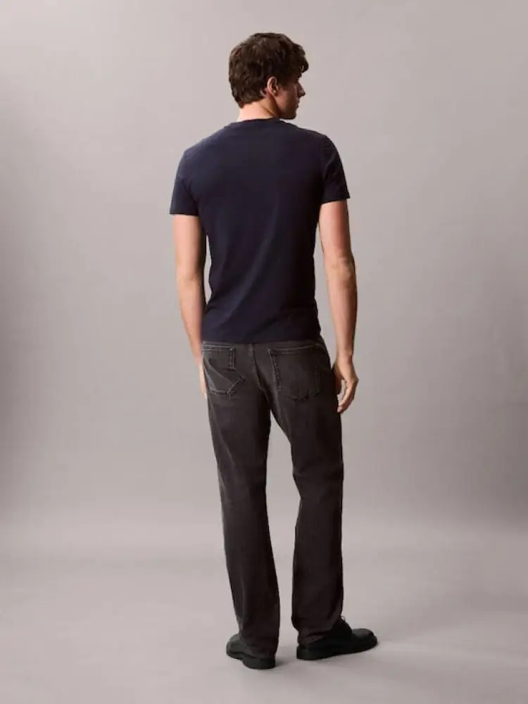 tshirt blu navy uomo micro logo miniatura 2