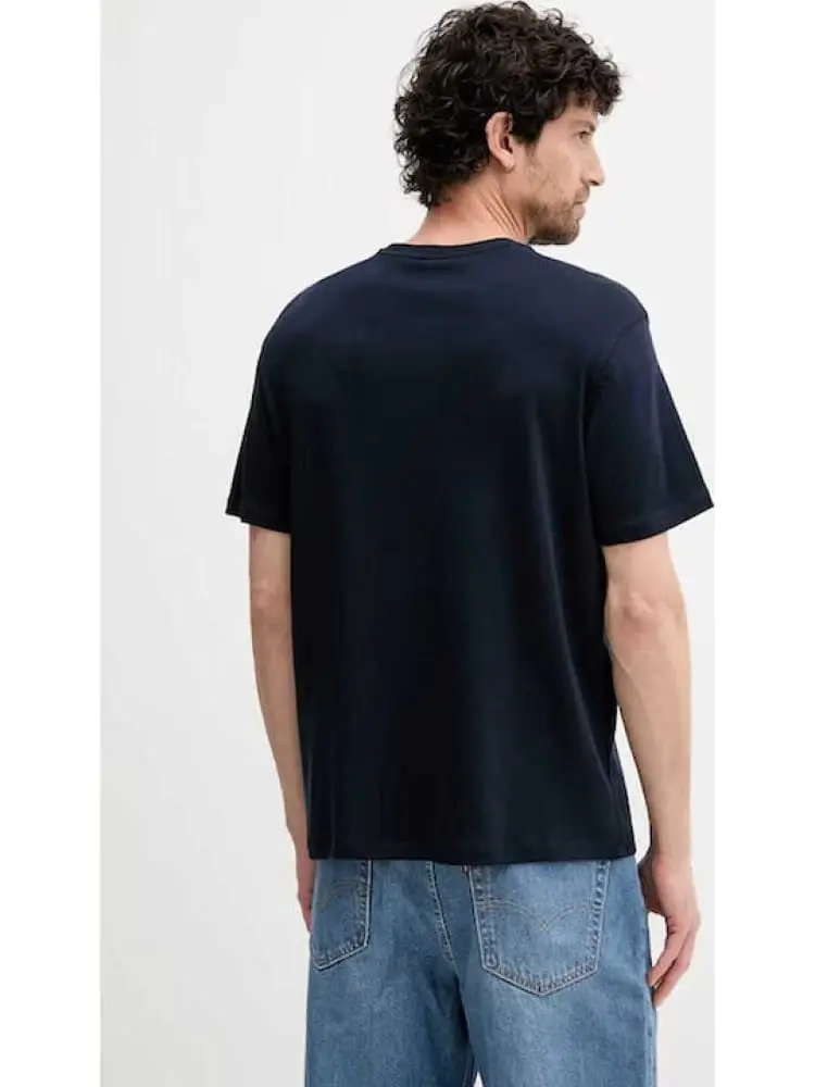 tshirt blu navy uomo mini logo miniatura 2