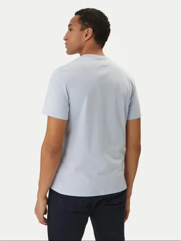 tshirt celeste uomo maxi logo miniatura 2