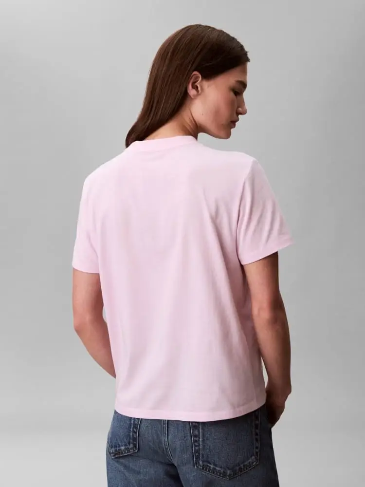 tshirt rosa donna mini logo miniatura 3